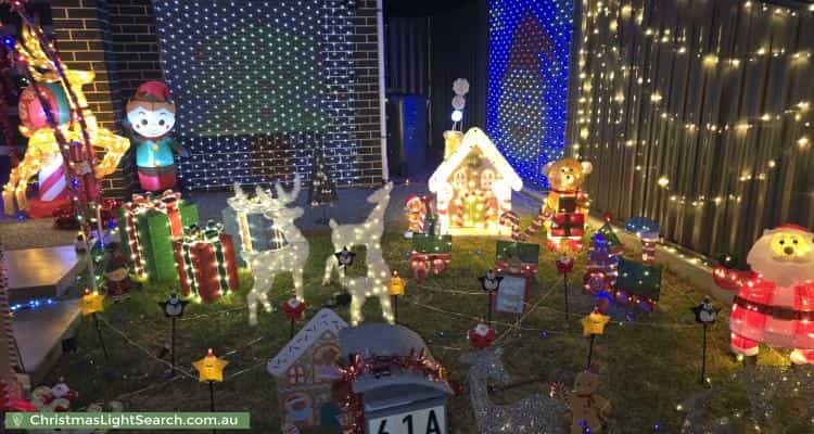 Christmas Light display at 61 Palm Avenue, Royal Park