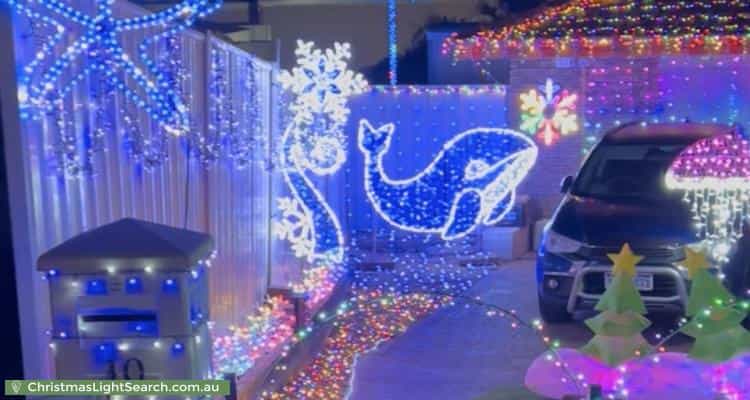 Christmas Light display at 10 Topeka Place, Wanneroo