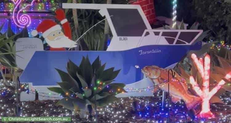 Christmas Light display at 10 Topeka Place, Wanneroo