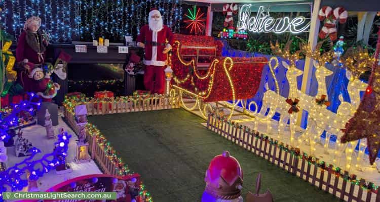 Christmas Light display at 6 Billagal Place, Blaxland