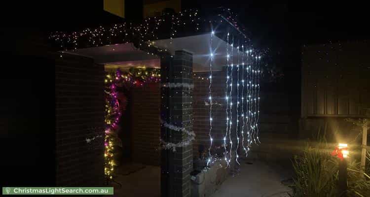 Christmas Light display at 11 Henslowe Place, Melba