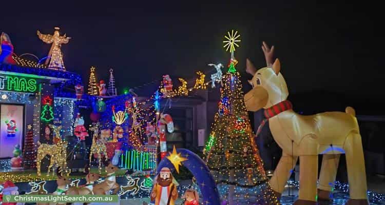 Christmas Light display at 3 Coronado Avenue, Craigieburn