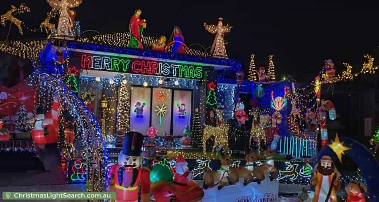 Christmas Light display at 3 Coronado Avenue, Craigieburn