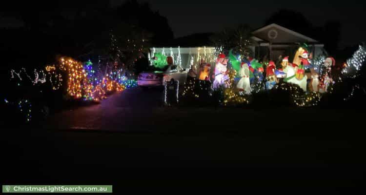 Christmas Light display at 7 Marquis Avenue, Mornington