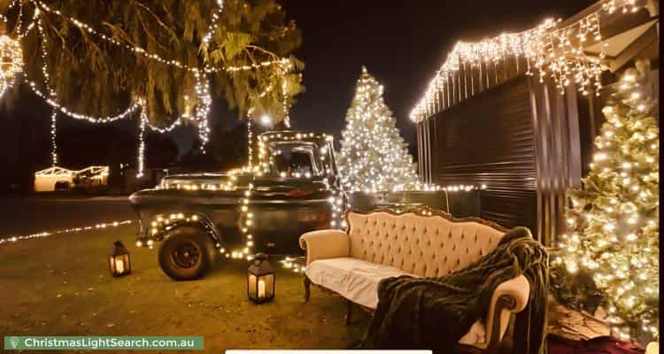 Christmas Light display at 2 Crown Court, Thornlie
