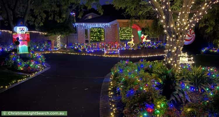 Christmas Light display at 58 Caithwill Court, Narre Warren North