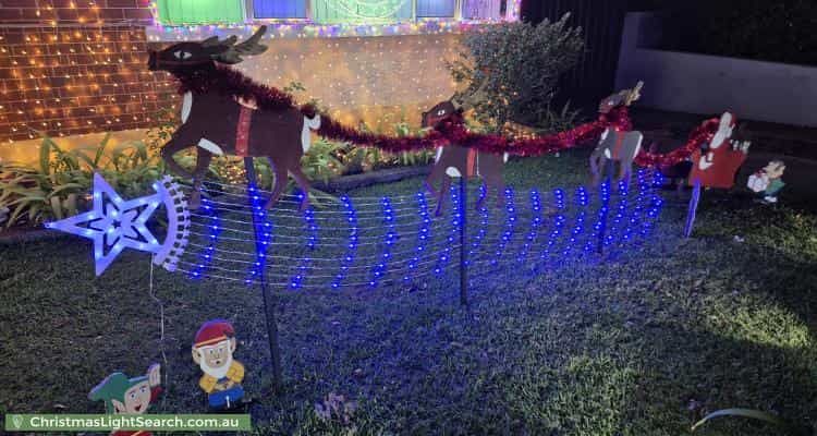 Christmas Light display at 10A Brady Street, Croydon