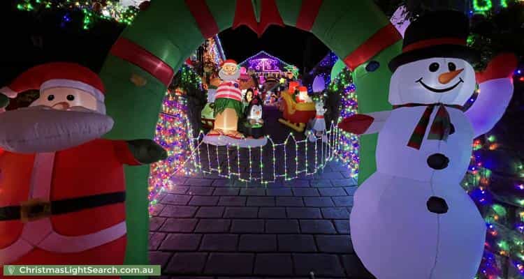 Christmas Light display at 29 Darvall Street, Donvale