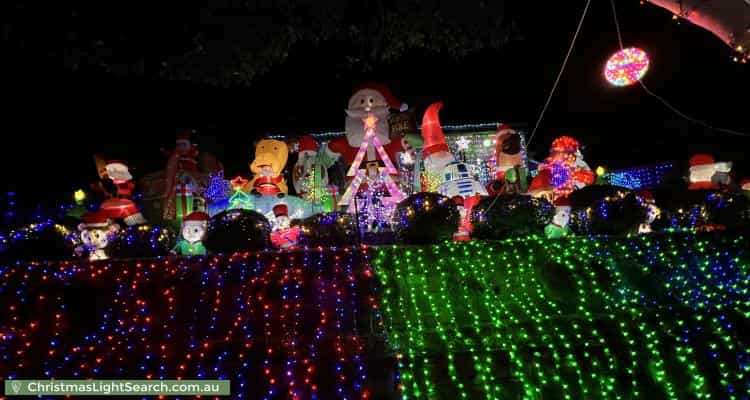 Christmas Light display at 29 Darvall Street, Donvale