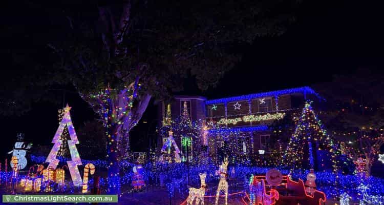 Christmas Light display at 53 Candlebark Quadrant, Rowville