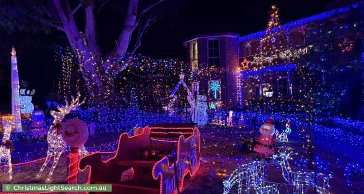 Christmas Light display at 53 Candlebark Quadrant, Rowville