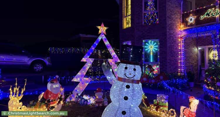 Christmas Light display at 53 Candlebark Quadrant, Rowville