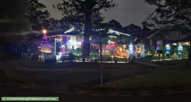 Christmas Light display at 31 Lobelia Crescent, Quakers Hill