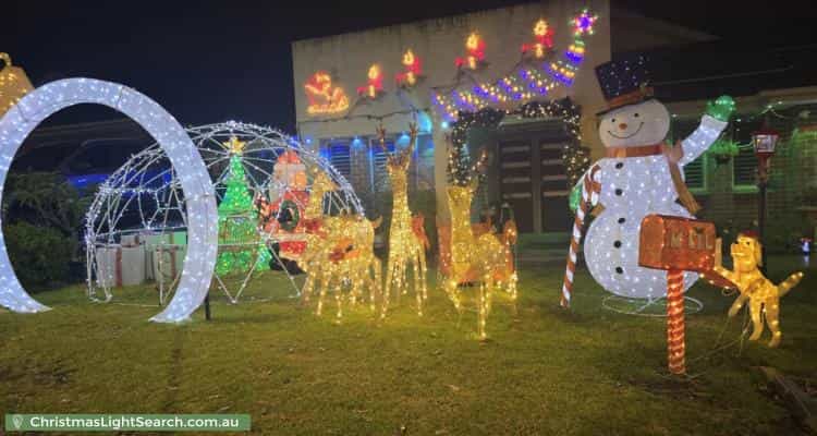 Christmas Light display at 225 Mount Annan Drive, Mount Annan