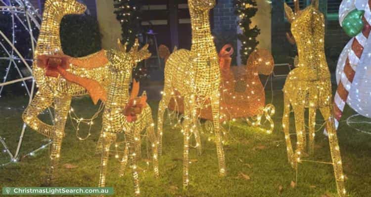 Christmas Light display at 225 Mount Annan Drive, Mount Annan