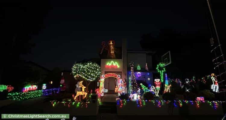 Christmas Light display at 13 York Street, Blackburn South