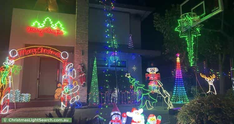 Christmas Light display at 13 York Street, Blackburn South