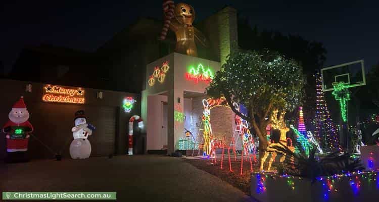 Christmas Light display at 13 York Street, Blackburn South
