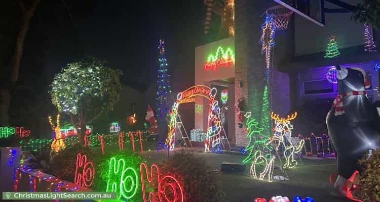 Christmas Light display at 13 York Street, Blackburn South