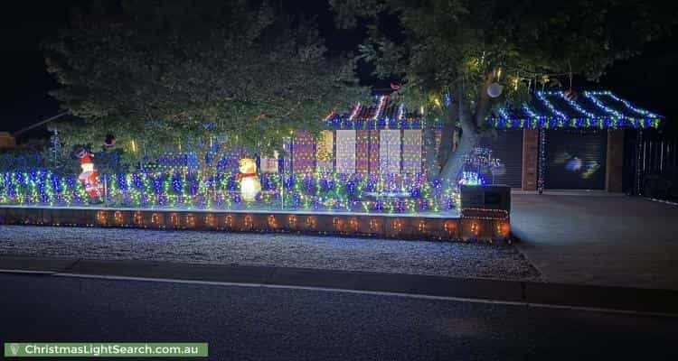 Christmas Light display at 28 Tunney Crescent, Florey