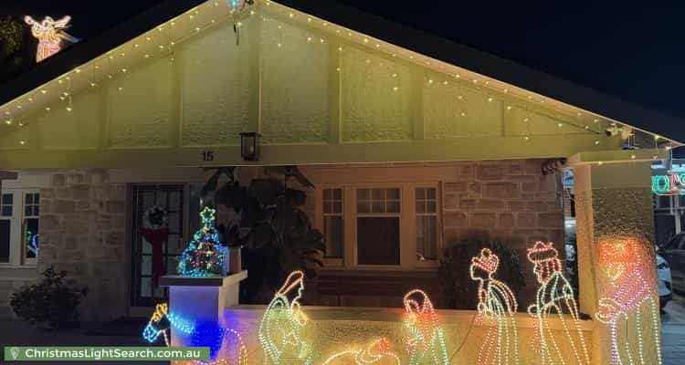 Christmas Light display at 15 Orchard Avenue, Everard Park