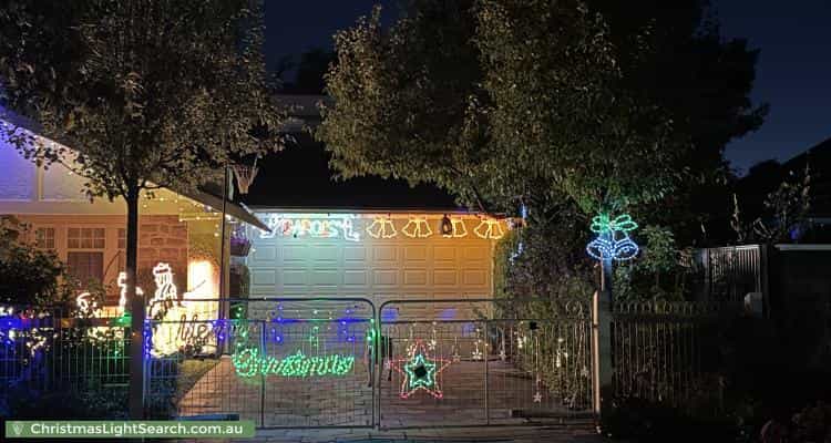 Christmas Light display at 15 Orchard Avenue, Everard Park