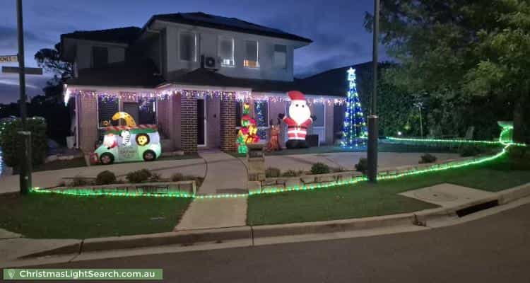 Christmas Light display at 6 Deasey Close, Casey