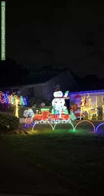 Christmas Light display at  Sandra Street, Putney