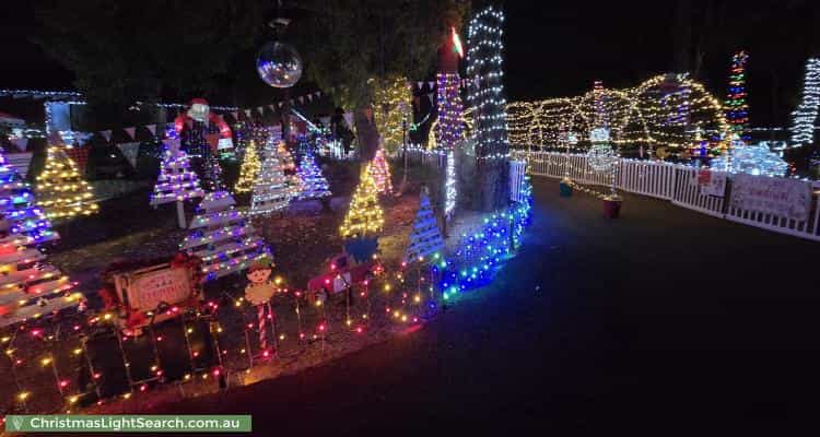 Christmas Light display at 5 Springbank Close, Darlington