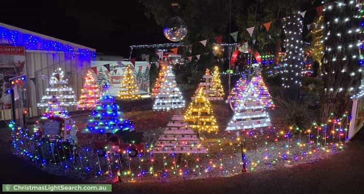 Christmas Light display at 5 Springbank Close, Darlington