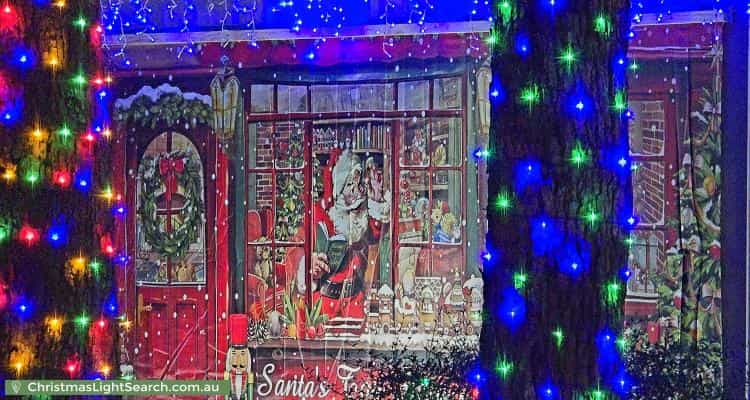 Christmas Light display at 5 Springbank Close, Darlington