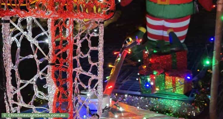 Christmas Light display at 5 Springbank Close, Darlington