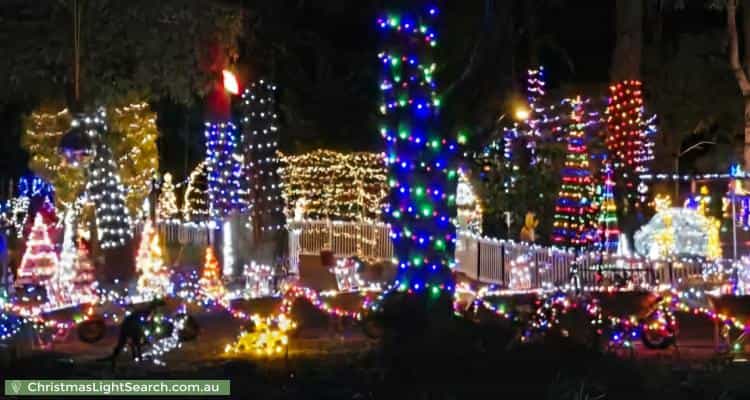 Christmas Light display at 5 Springbank Close, Darlington