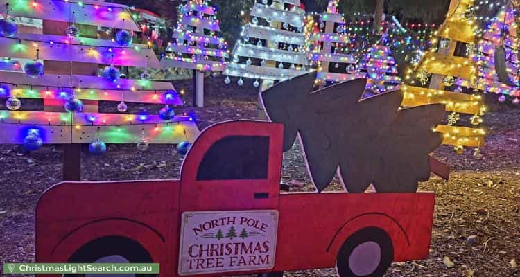 Christmas Light display at 5 Springbank Close, Darlington