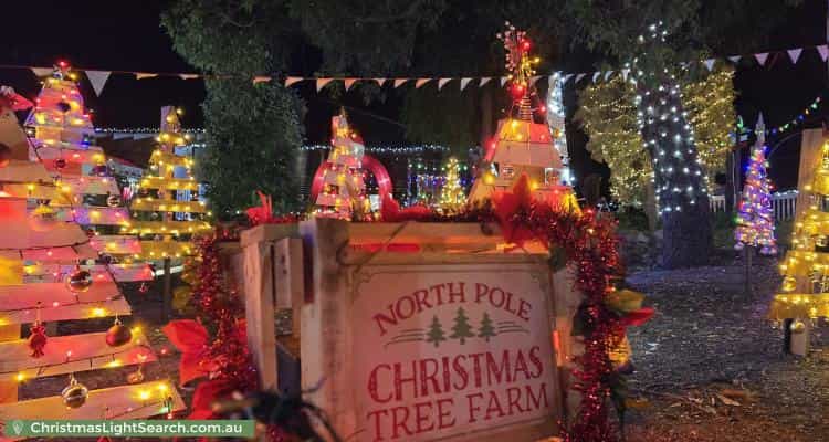 Christmas Light display at 5 Springbank Close, Darlington