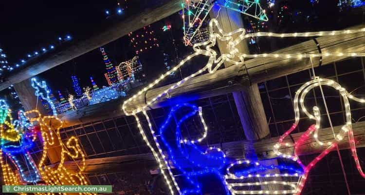 Christmas Light display at 5 Springbank Close, Darlington