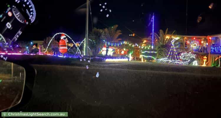 Christmas Light display at 6 Tasman Highway, St Helens