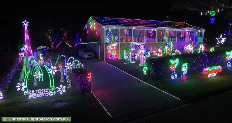 Christmas Light display at 53 Bindar Crescent, Bundanoon