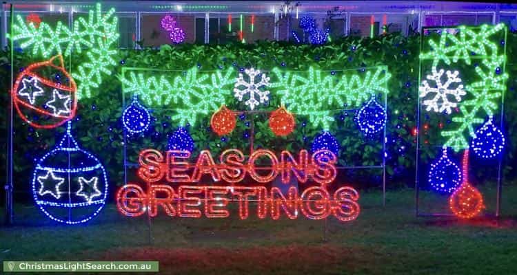 Christmas Light display at 53 Bindar Crescent, Bundanoon