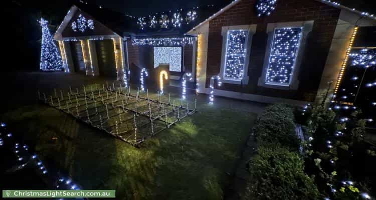 Christmas Light display at 40 Wood Avenue, Ridleyton
