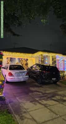 Christmas Light display at 28 Bradley Drive, Harrington Park