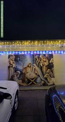 Christmas Light display at 28 Bradley Drive, Harrington Park