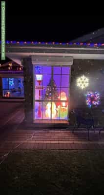 Christmas Light display at 31 Epsilon Close, Woodcroft