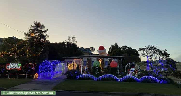 Christmas Light display at 50 Clara Street, West Ulverstone