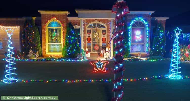 Christmas Light display at 43 Lanita Street, Delacombe