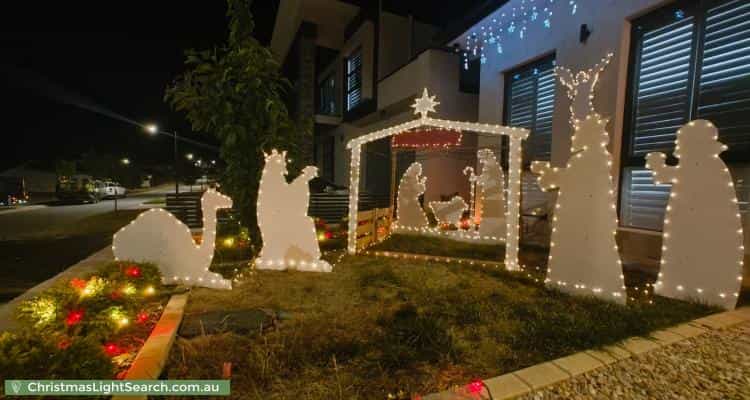 Christmas Light display at 16 Kaylock Street, Strathnairn