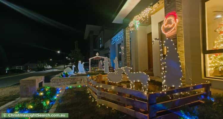 Christmas Light display at 16 Kaylock Street, Strathnairn
