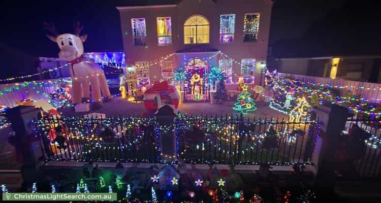 Christmas Light display at 9 Kintore Avenue, Kilburn