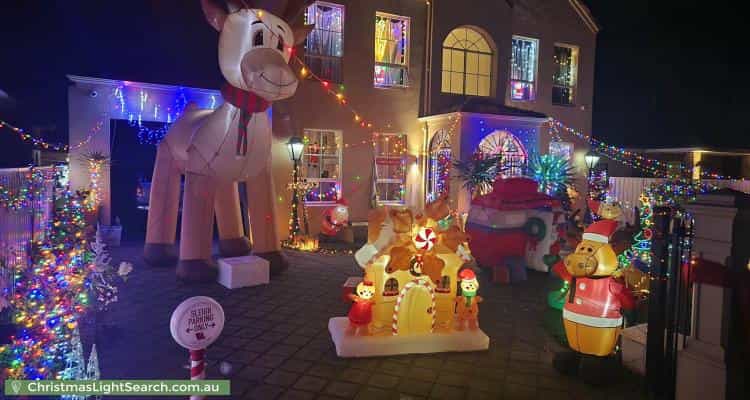 Christmas Light display at 9 Kintore Avenue, Kilburn