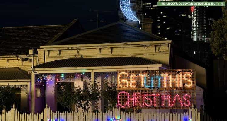 Christmas Light display at 104 Raglan Street, Port Melbourne